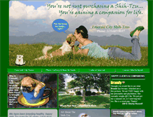 Tablet Screenshot of emeraldcityshihtzus.com